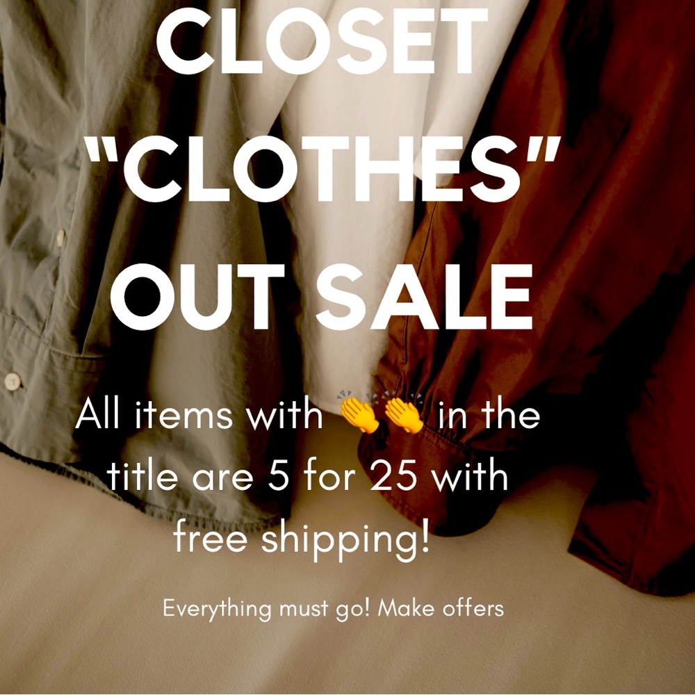 Women’s clothing All must go